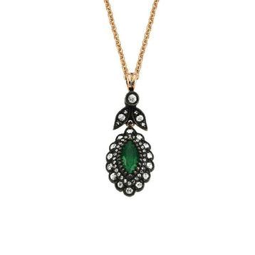 Altınbaş P394166 Elmas Zümrüt Kolye