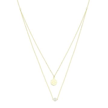 Altınbaş P403639 0.01 Karat Pırlanta Ametist İncili Kolye
