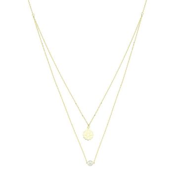 Altınbaş P403639 0.01 Karat Pırlanta Ametist İncili Kolye