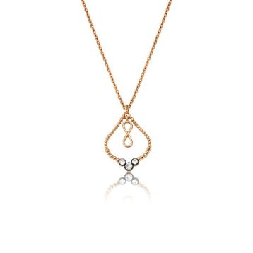 Altınbaş P422321 0.04 Karat Elmas Sonsuzluk Kolye