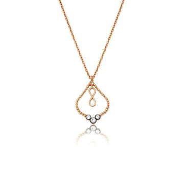 Altınbaş P422321 0.04 Karat Elmas Sonsuzluk Kolye