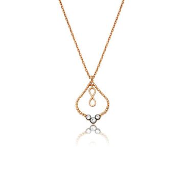 Altınbaş P422321 0.04 Karat Elmas Sonsuzluk Kolye