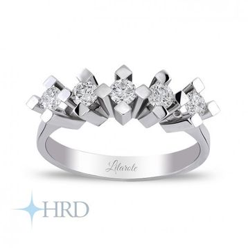 Altınbaş P425713 0.78 Karat Pırlanta Beştaş Yüzük