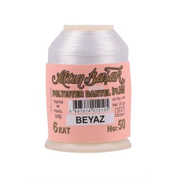 Altınbaşak 20 gr Beyaz Oya ve Dantel İpi