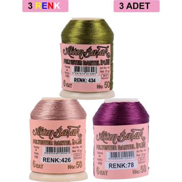 Altınbaşak Royaleks No: 426-078-434 3 Adet 20 gr Oya ve Dantel İpi