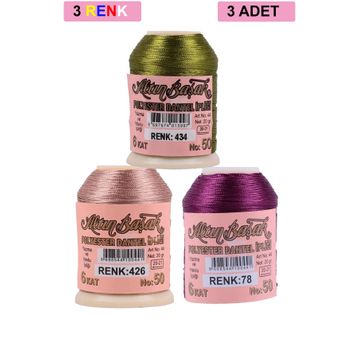 Altınbaşak Royaleks No: 426-078-434 3 Adet 20 gr Oya ve Dantel İpi