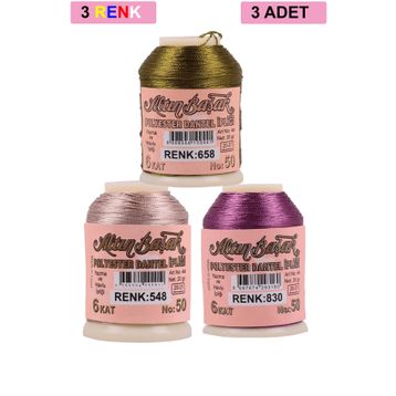 Altınbaşak Royaleks No: 548-830-658 3 Adet 20 gr Oya ve Dantel İpi