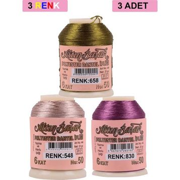 Altınbaşak Royaleks No: 548-830-658 3 Adet 20 gr Oya ve Dantel İpi