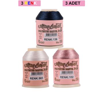 Altınbaşak Royaleks No: 903-102-136 3 Adet 20 gr Oya ve Dantel İpi