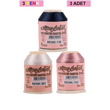 Altınbaşak Royaleks No: 903-102-136 3 Adet 20 gr Oya ve Dantel İpi