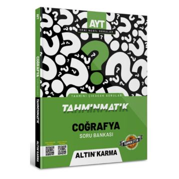 Altınkarma Tahminmatik AYT Coğrafya Soru Bankası