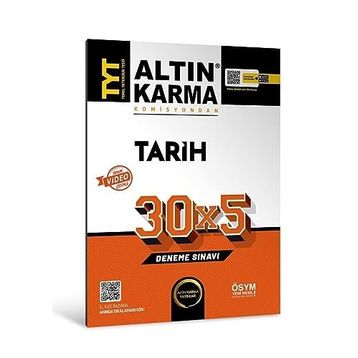 Altınkarma TYT Tarih 2023 30x5 Deneme Sınavı