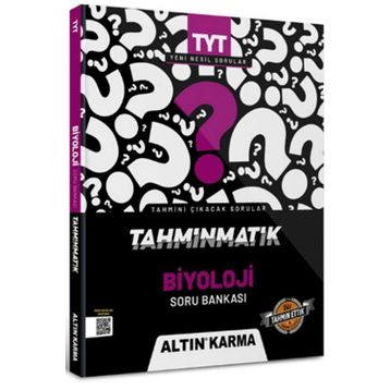 Altınkarma Yayınları Tyt Tahminmatik Biyoloji Soru Bankası