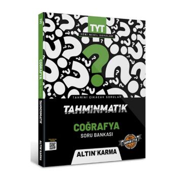 Altınkarma Yayınları Tyt Tahminmatik Coğrafya Soru Bankası