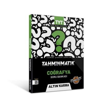 Altınkarma Yayınları Tyt Tahminmatik Coğrafya Soru Bankası
