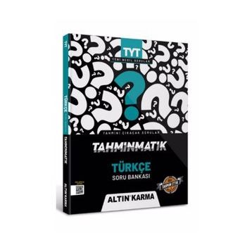 Altınkarma Yayınları Tyt Tahminmatik Türkçe Soru Bankası