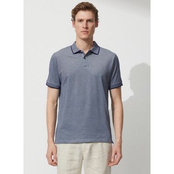 Altınyıldız Classics 4A9000000003 Polo Yaka Lacivert Beyaz Erkek T Shirt