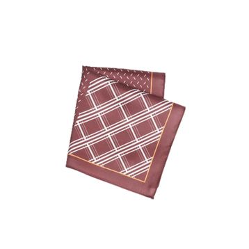 Altınyıldız Classics Desenli Bordo-Beyaz Klasik Mendil