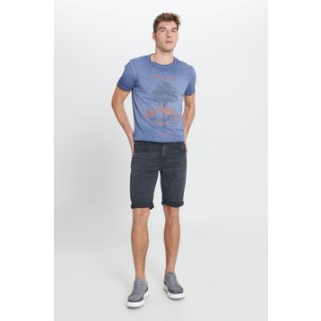 Altınyıldız Classics Erkek Antrasit Slim Fit Dar Kesim Pamuklu Esnek 5 Cepli Denim Şort
