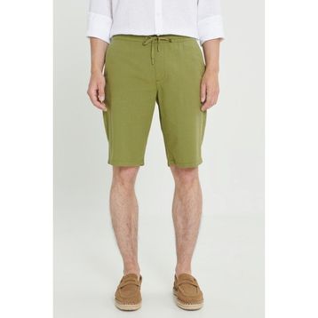 Altınyıldız Classics Erkek Hakı Comfort Fit Rahat Kesim Yan Cepli Keten Şort