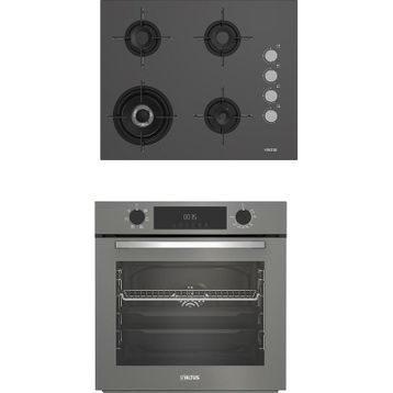 Altus ALA 189 DG Woklu - 322 G Turbo Gri 2'li Cam Ankastre Set