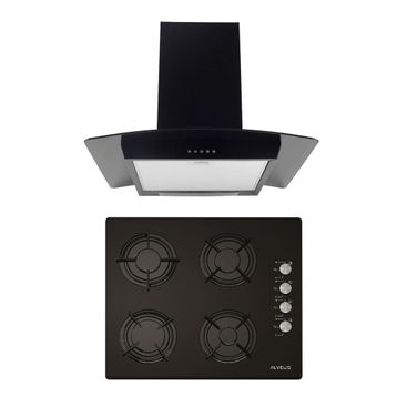 Alveus GLS 640-İBER Siyah 2'li Ankastre Set