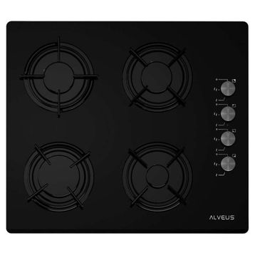 Alveus GLS 640 Siyah Cam Ankastre Ocak