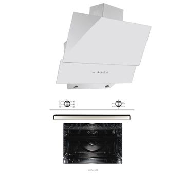 Alveus Şelale MFA 604 - MOD 3000 Beyaz 2'li Ankastre Set