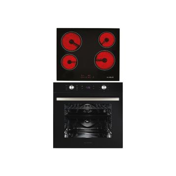 Alveus Vitro 641 - MFA 627 Siyah 2'li Ankastre Set