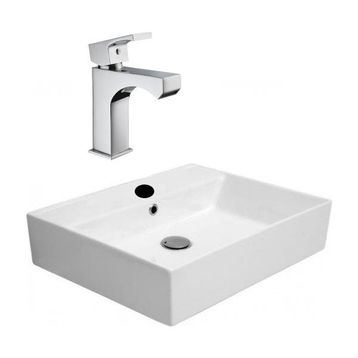 Alvit 38x50 cm Tezgah Üstü Lavabo