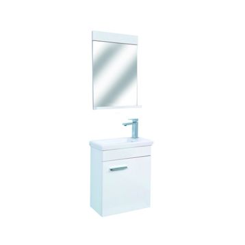 Alvit Slim Beyaz 45 Cm Banyo Dolabı