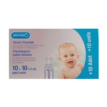 Alvita 10+10 Adet 5 ml Serum Fizyolojik