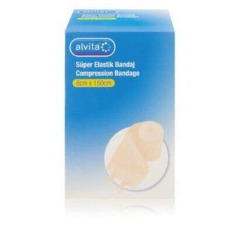Alvita 8 cm x 150 cm Süper Elastik Bandaj