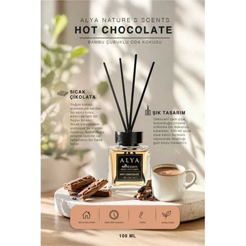 Alya 100 ml Nature's Scents Hot Chocolate Bambu Çubuklu Oda Kokusu
