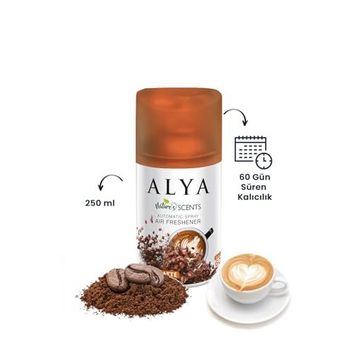 Alya 250 ml Nature's Scents Coffee Latte Oda Kokusu Yedek Makine Spreyi