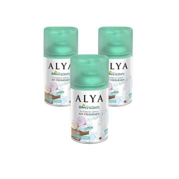 Alya 250 ml Nature's Scents Cool Linen Oda Kokusu Yedek Makine Spreyi (3 adet)