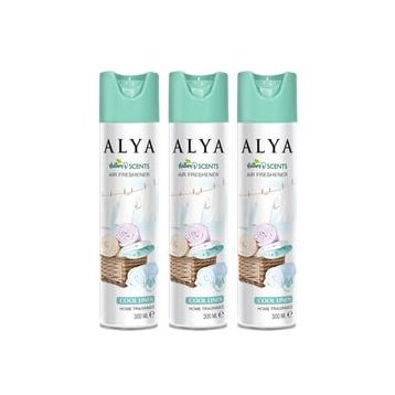 Alya 250 ml Nature's Scents Cool Linen Oda Kokusu Yedek Makine Spreyi (3 adet)