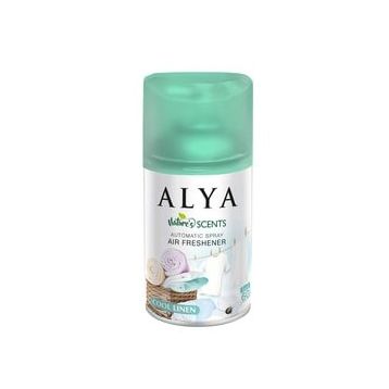 Alya 250 ml Nature's Scents Cool Linen Oda Kokusu Yedek Makine Spreyi (3 adet)
