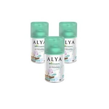 Alya 250 ml Nature's Scents Cool Linen Oda Kokusu Yedek Makine Spreyi (3 adet)