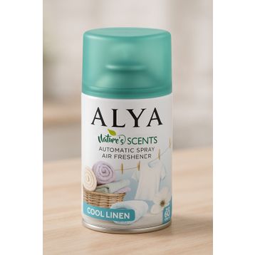 Alya 250 ml Nature's Scents Cool Linen Oda Kokusu Yedek Makine Spreyi (3 adet)