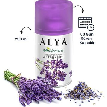 Alya 250 ml Nature's Scents Lavander - Lavanta Oda Kokusu Yedek Makine Spreyi