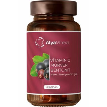 Alya Mineral Vitamin C Mürver Bentonit 60 Kapsül