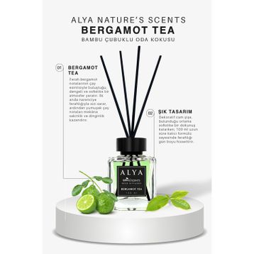 Alya Nature's 100 ml Scents Bergamot Tea Bambu Çubuklu Oda Kokusu