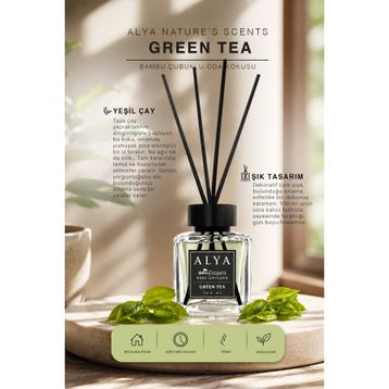 Alya Nature's 100 ml Scents Green Tea Bambu Çubuklu Oda Kokusu