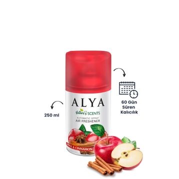 Alya Nature's 250 ml Scents Apple Cinnamon Oda Kokusu Yedek Makine Spreyi