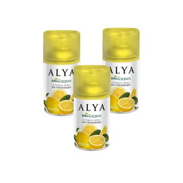 Alya Nature's 250 ml Scents Limon Oda Kokusu Yedek Makine Spreyi (3 adet)