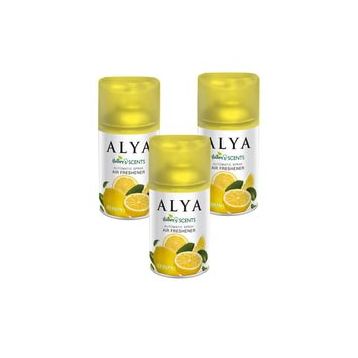 Alya Nature's 250 ml Scents Limon Oda Kokusu Yedek Makine Spreyi (3 adet)