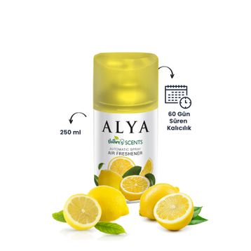 Alya Nature's 250 ml Scents Limon Oda Kokusu Yedek Makine Spreyi (3 adet)