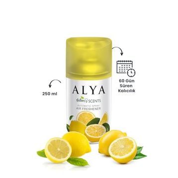 Alya Nature's 250 ml Scents Limon Oda Kokusu Yedek Makine Spreyi (3 adet)