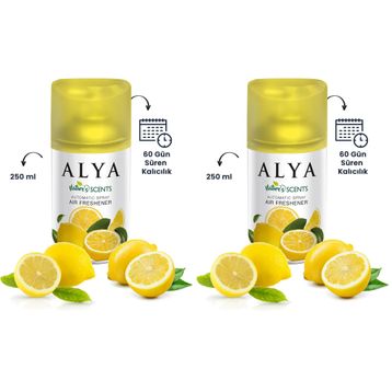 Alya Nature's 250 ml Scents Limon Oda Kokusu Yedek Makine Spreyi (3 adet)